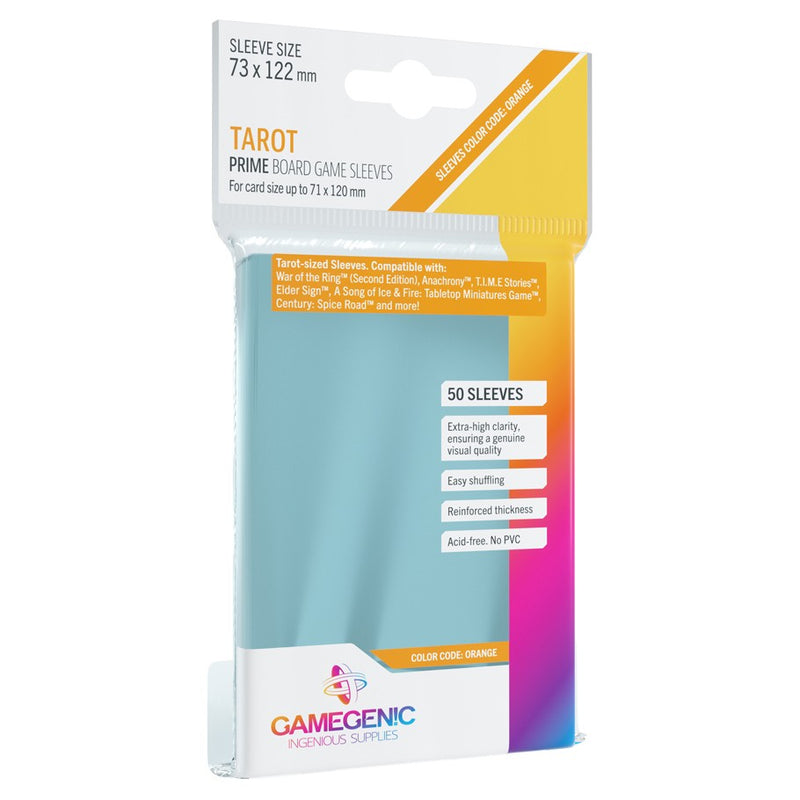 GameGenic: Prime Board Game Sleeves - Tarot (Orange 50ct)