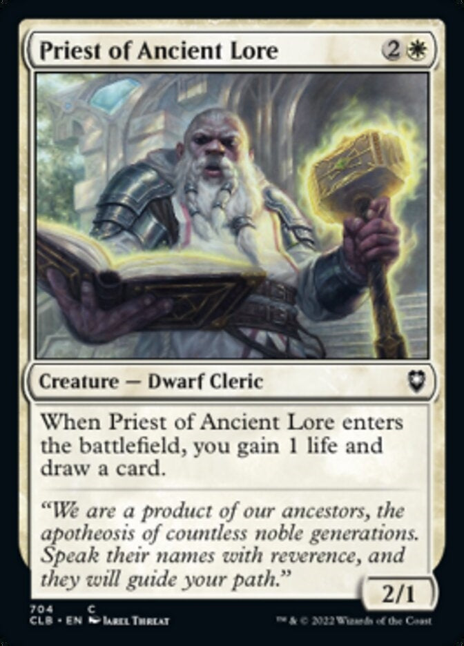 Priest of Ancient Lore [#704 Commander Decks] (CLB-C)
