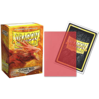 Dragon Shield: Standard - Matte: Clear Red 100 Count