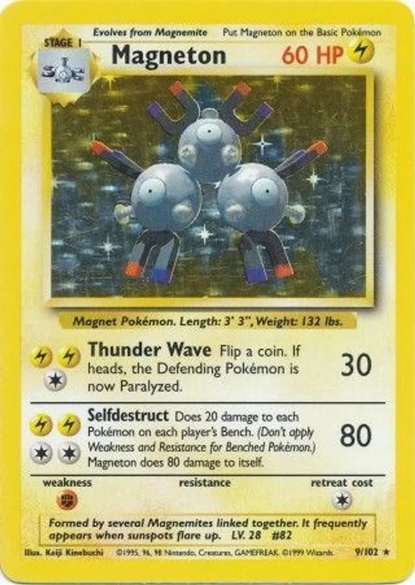 Magneton - 009/102 (BS) Holo Rare - Near Mint Holofoil