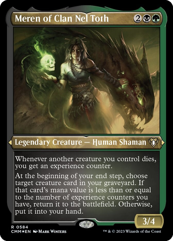 Meren of Clan Nel Toth [#0584 Etched Foil] (CMM-R)