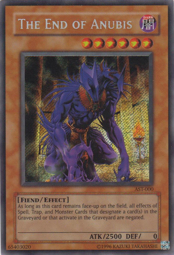 The End of Anubis (AST-000) Secret Rare - Near Mint Unlimited