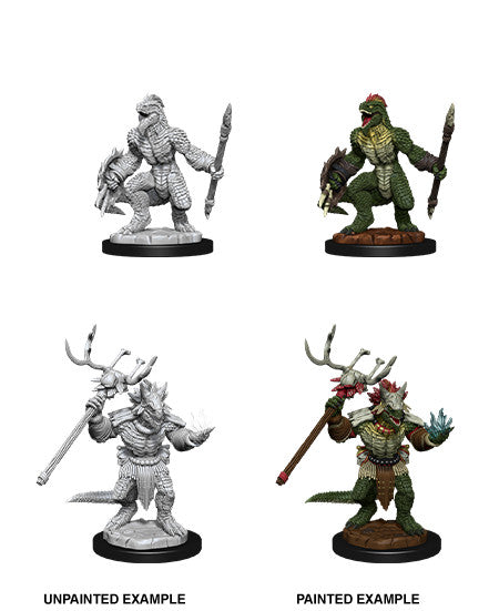 D&D: Nolzur's Marvelous Miniatures - Lizard Folk & Lizardfolk Shaman W12