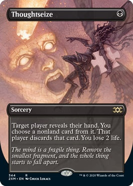 Thoughtseize [#344 Alternate-Art Borderless] (2XM-R)