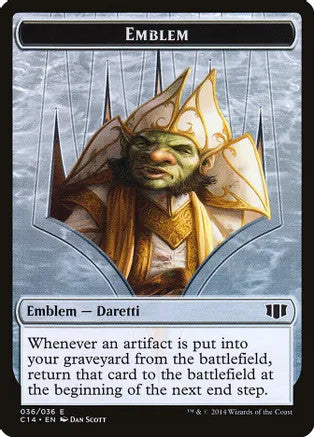 Emblem - Daretti, Scrap Savant // Tuktuk the Returned Token (C14-T)