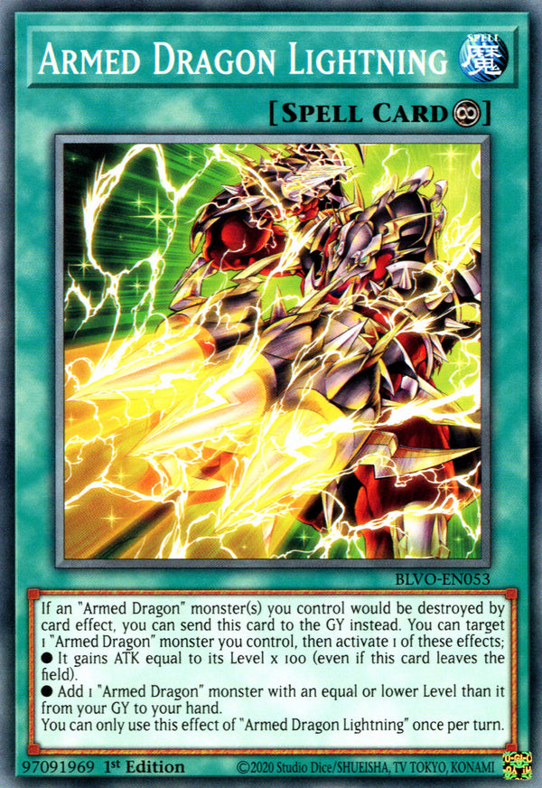 Armed Dragon Lightning (BLVO-EN053) Common - Near Mint 1st Edition