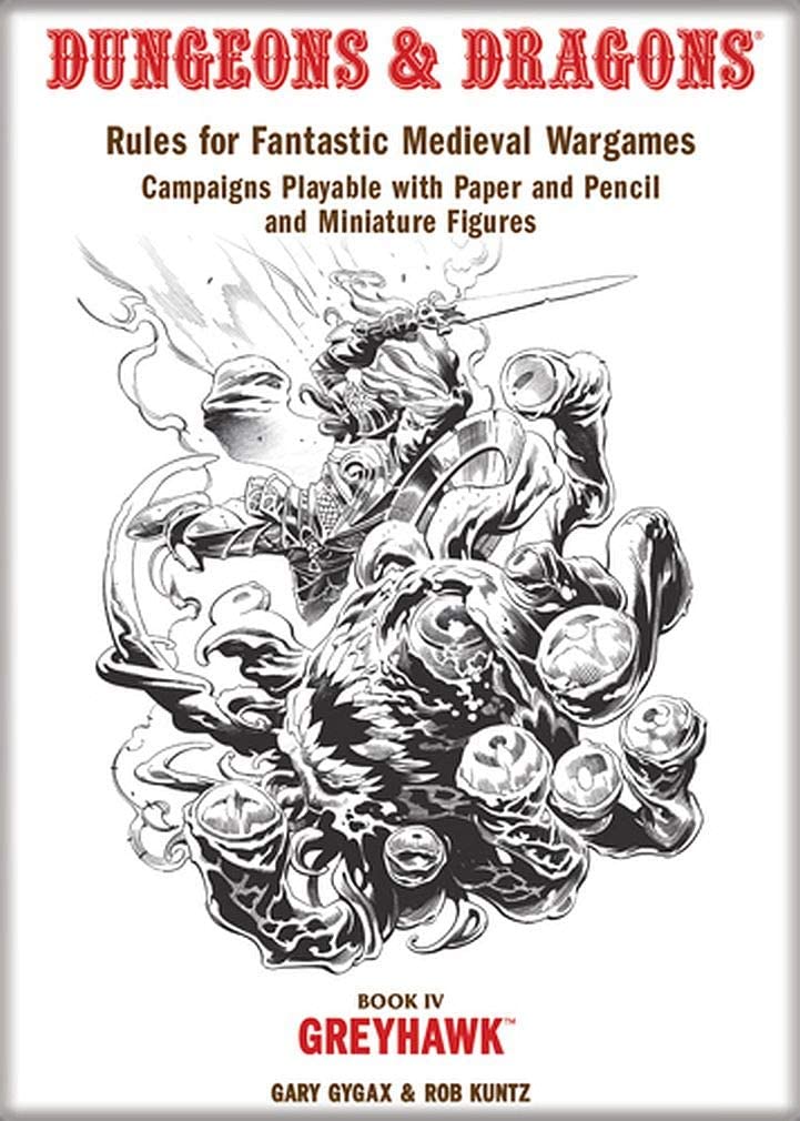 Dungeons & Dragons Book Cover Series 1 Magnet - Rule Book IV Greyhawk