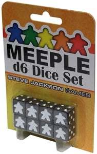 Steve Jackson Games: D6 Dice Set - Meeple: Black