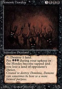 Demonic Hordes (3ED-R) Heavy Play