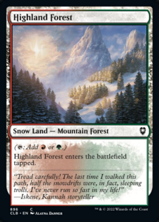 Highland Forest [#896 Commander Decks] (CLB-C)