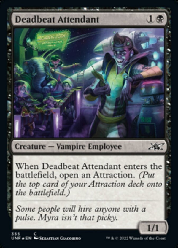 Deadbeat Attendant [#355 Galaxy Foil] (UNF-C)