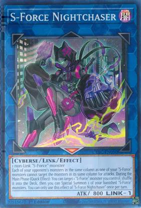 S-Force Nightchaser (CYAC-EN050) Super Rare - Near Mint 1st Edition