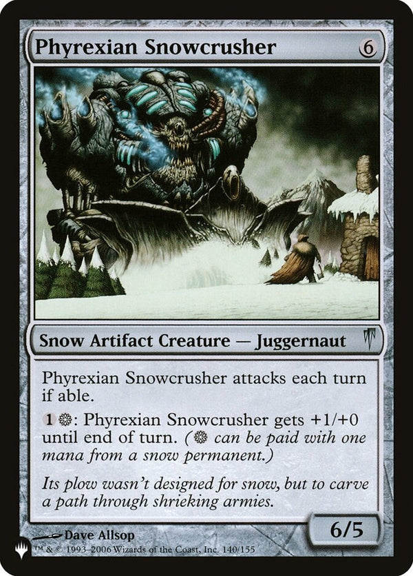 Phyrexian Snowcrusher (CSP-U-LIST)