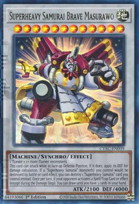 Superheavy Samurai Brave Masurawo (CYAC-EN039) Ultra Rare - Near Mint 1st Edition
