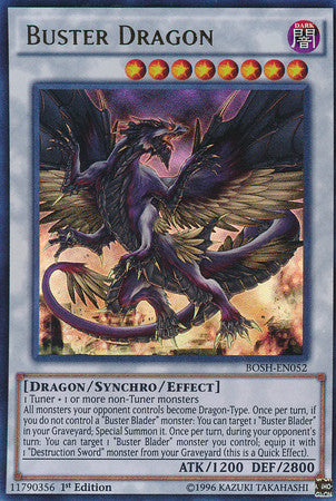 Buster Dragon (BOSH-EN052) Ultra Rare - Near Mint 1st Edition