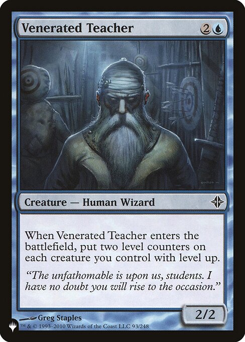 Venerated Teacher (ROE-C-LIST)