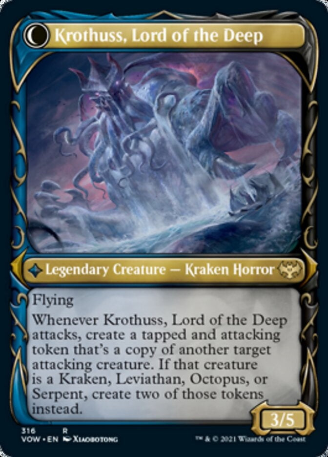 Runo Stromkirk // Krothuss, Lord of the Deep [#316 Showcase] (VOW-R)
