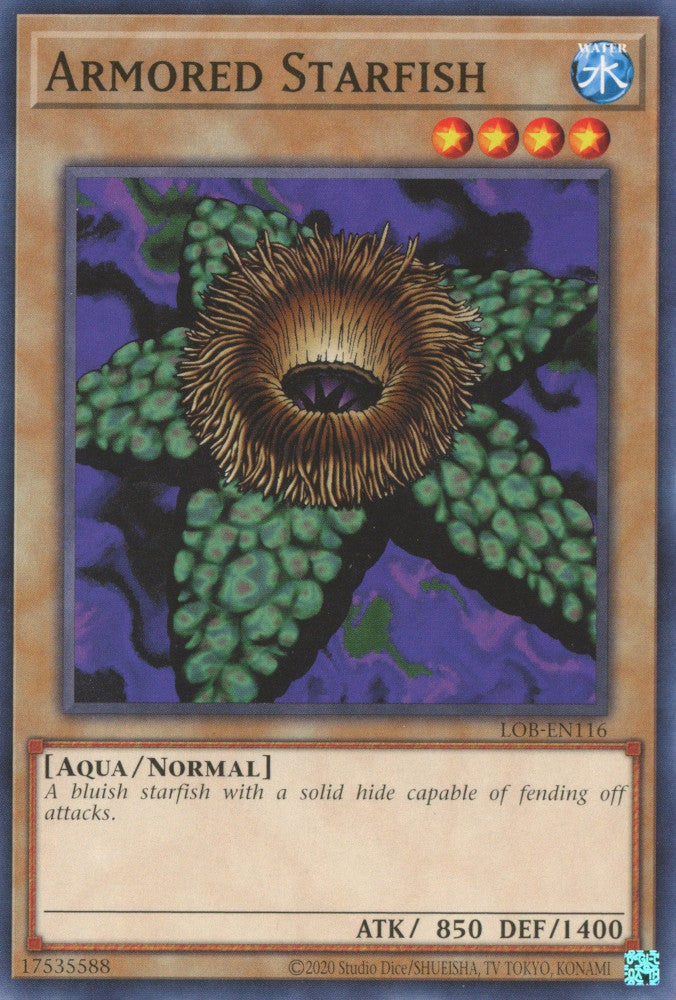 Armored Starfish (LOB-EN116 (c) 2020 25th Anniversary) Common - Near Mint Unlimited