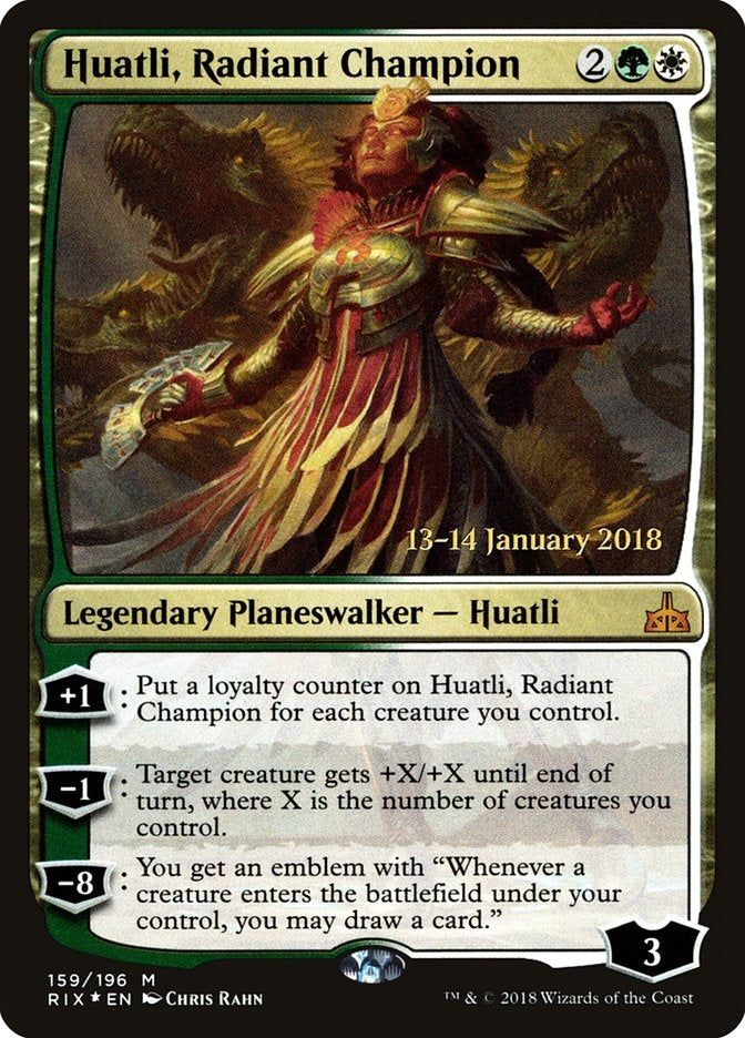 Huatli, Radiant Champion (RIX-M-PRE)
