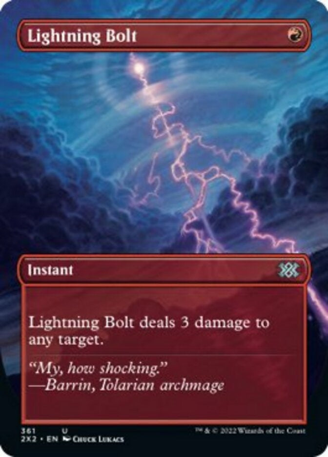 Lightning Bolt [#361 Alternate-Art Borderless] (2X2-U)