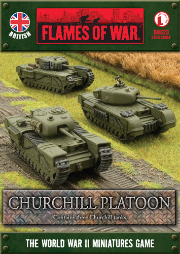 Flames of War: WWII: British (BBX23) - Churchill Platoon (Mid / Late)