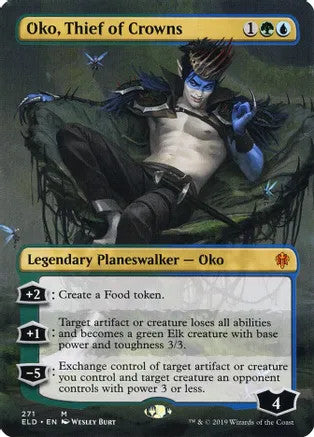 Oko, Thief of Crowns [#271 Full Art] (ELD-M) Light Play