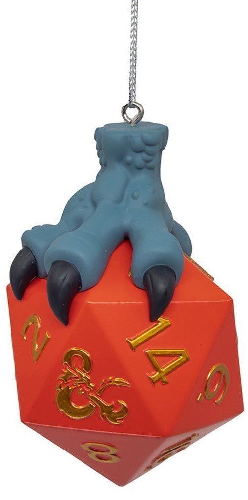 D&D Ornament: Dragon Claw D20