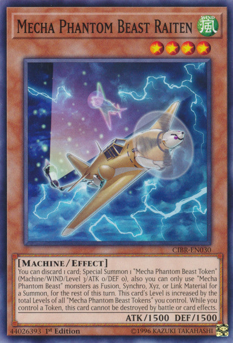 Mecha Phantom Beast Raiten (CIBR-EN030) Common - Near Mint 1st Edition