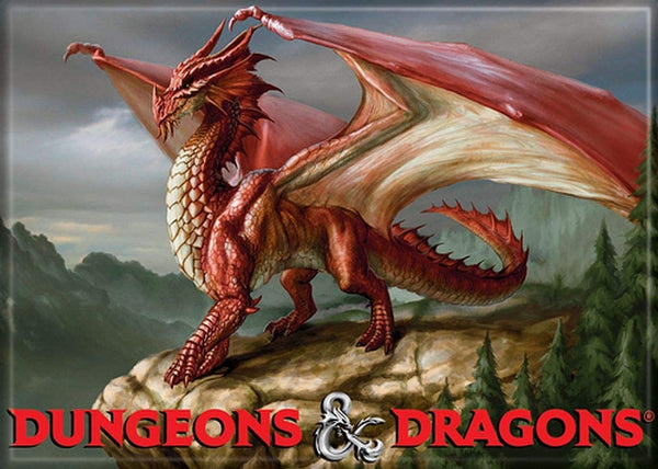 Dungeons & Dragons Book Cover Series 1 Magnet - 4th Edition Dragon
