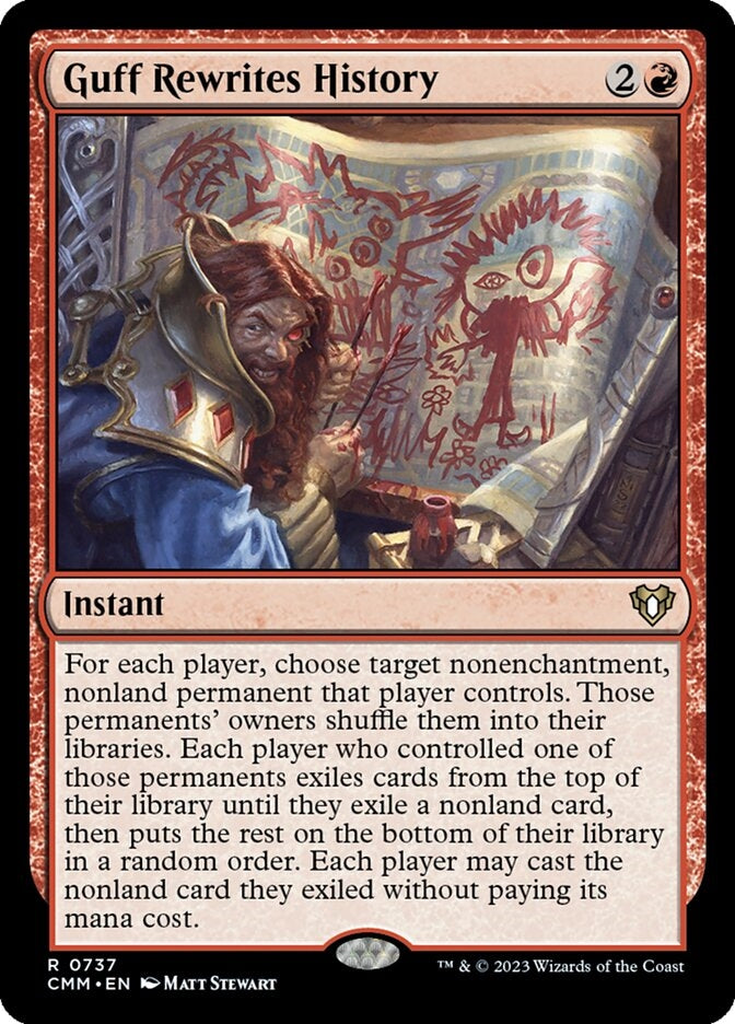 Guff Rewrites History [#0737 New Commander Cards] (CMM-R)