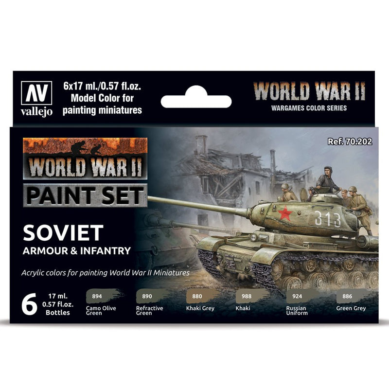 Model Color: World War II Paint Set - Soviet Armour and Infantry