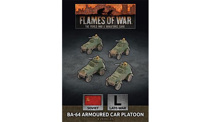 Flames of War: WWII: Soviet (SBX76) - BA-64 Armoured Car Platoon (Plastic) (Late)