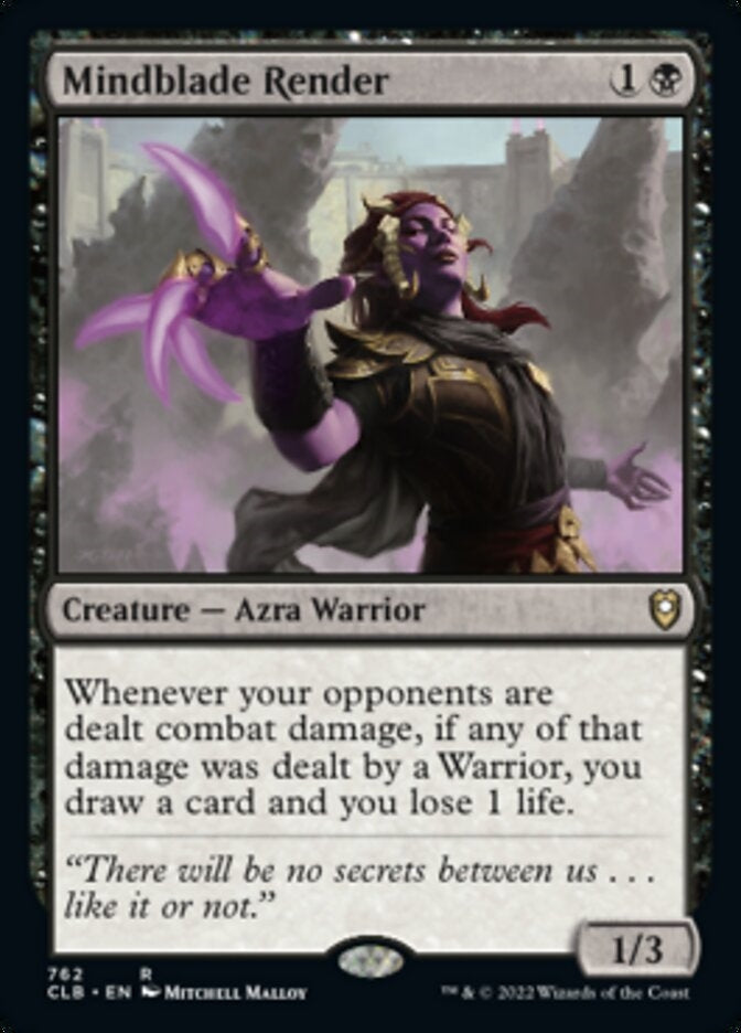 Mindblade Render [#762 Commander Decks] (CLB-R)