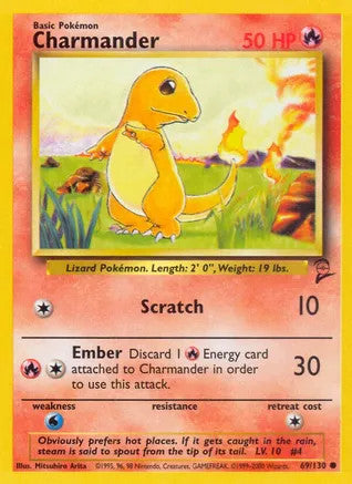 Charmander - 069/130 (BS2) Common - Near Mint