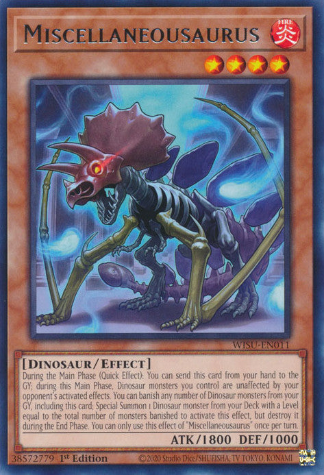 Miscellaneousaurus (WISU-EN011) Rare - Near Mint 1st Edition