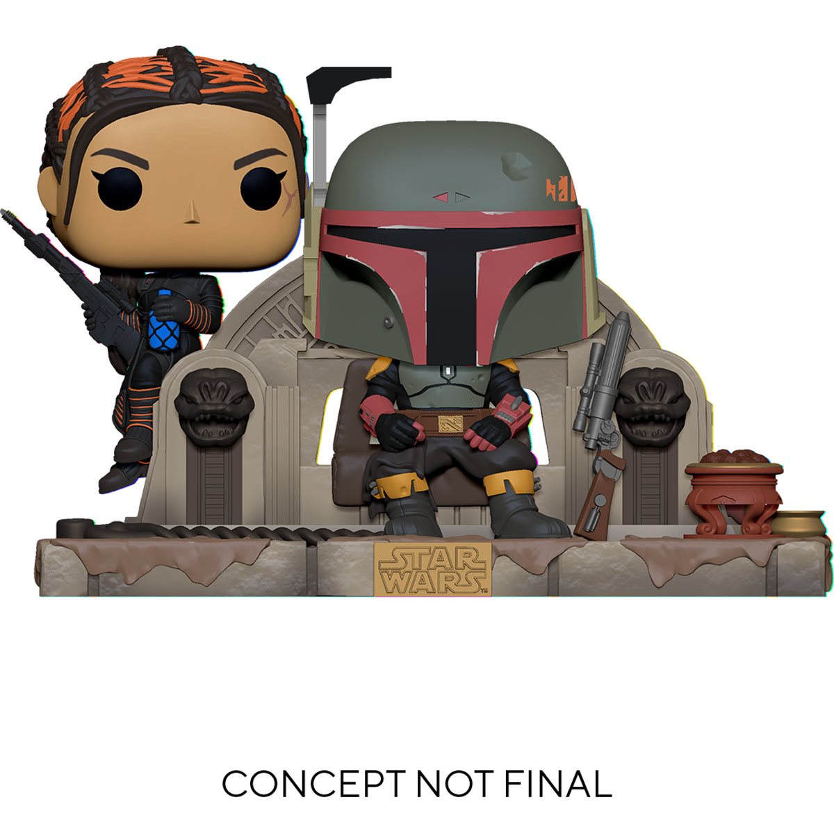 POP Figure Moment: Star Wars #0486 The Mandalorian - Boba Fett & Fennec Shand