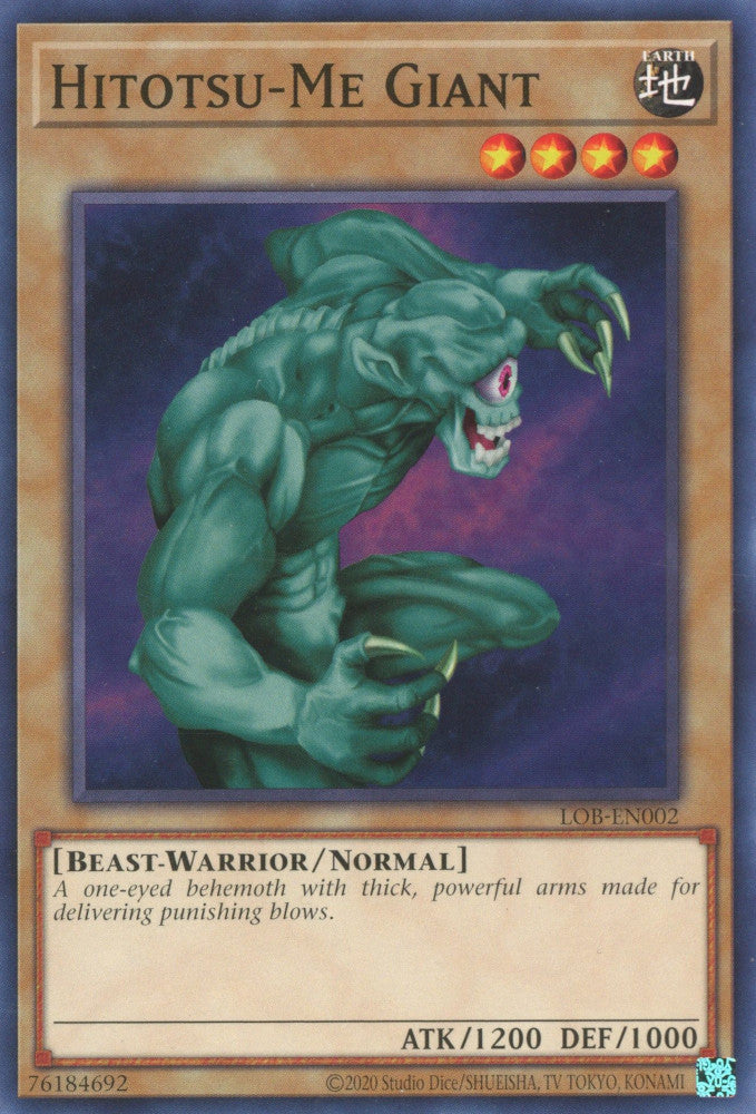 Hitotsu-Me Giant (LOB-EN002 (c) 2020 25th Anniversary) Common - Near Mint Unlimited