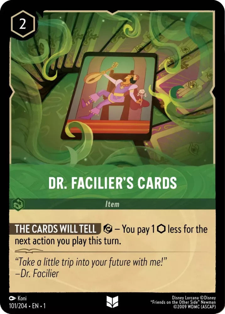 Dr. Facilier's Cards (The First Chapter 101/204) Uncommon - Near Mint