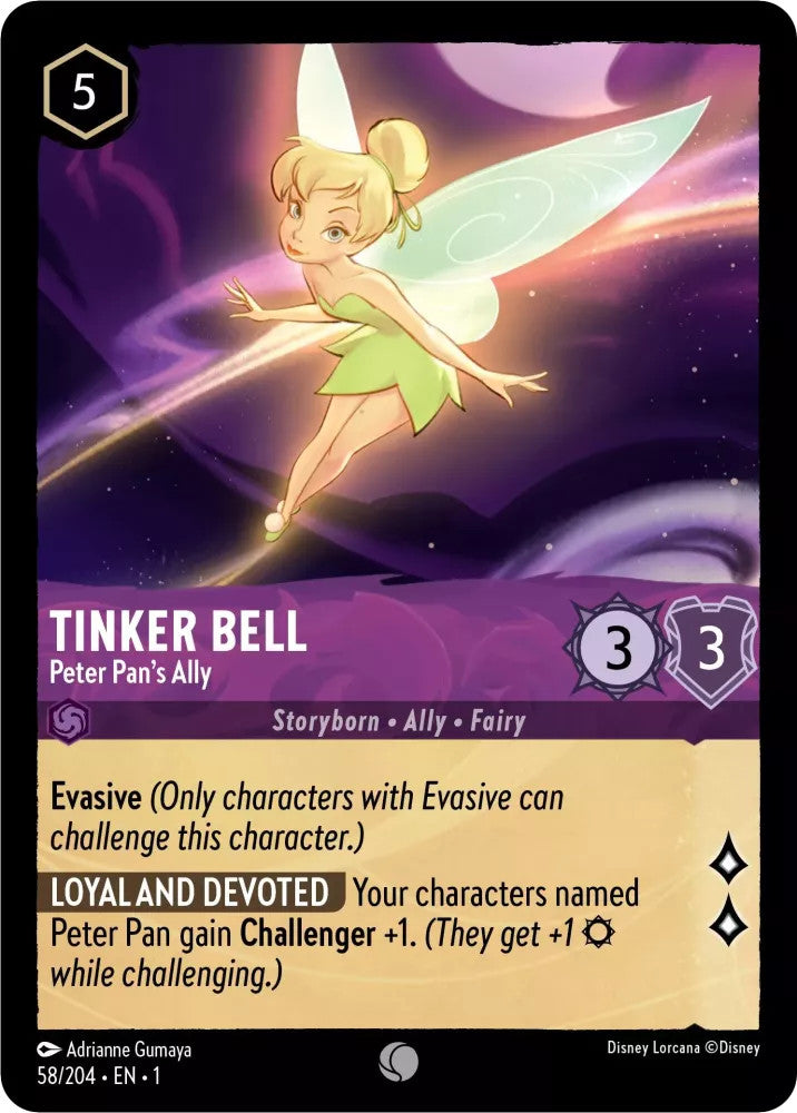 Tinker Bell - Peter Pan's Ally (The First Chapter 58/204) Common - Near Mint