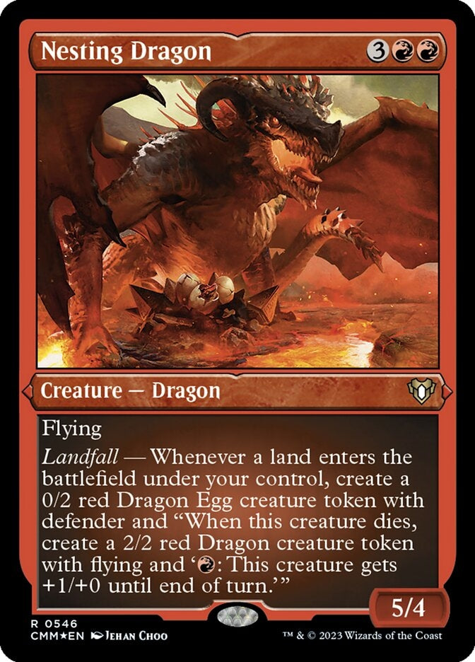 Nesting Dragon [#0546 Etched Foil] (CMM-R)