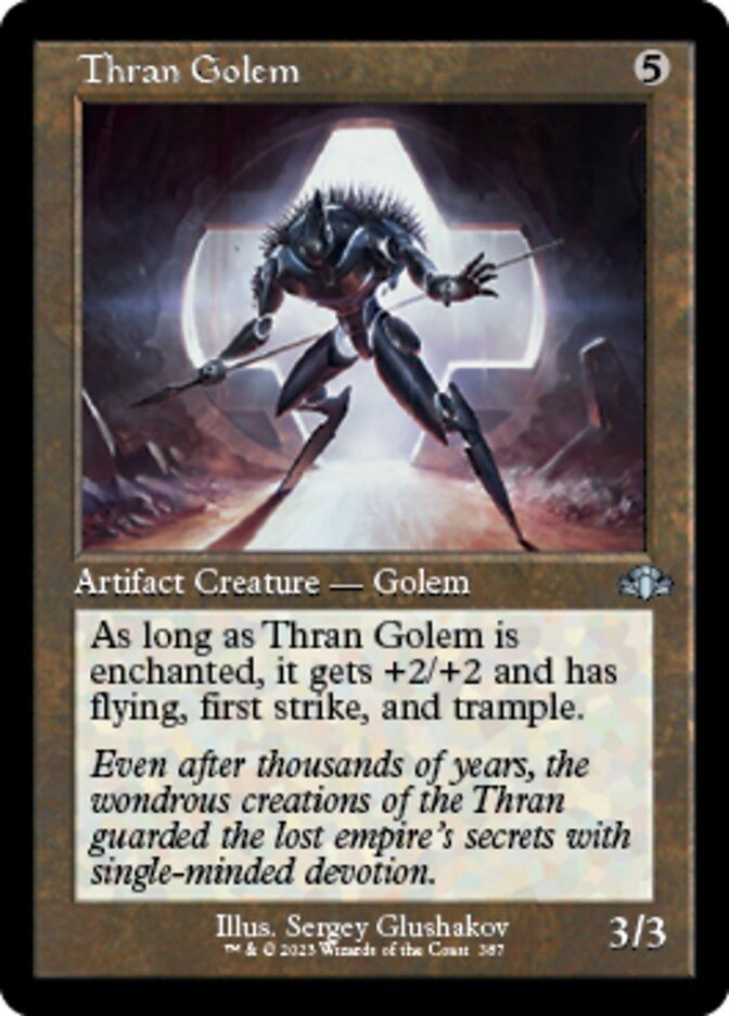 Thran Golem [#387 Old Frame Bonus Sheet] (DMR-U)