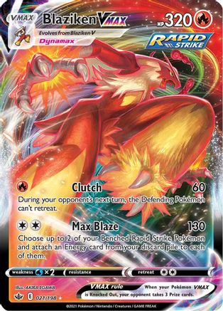 Blaziken VMAX - 021/198 (SWSH06) Ultra Rare - Near Mint Holofoil