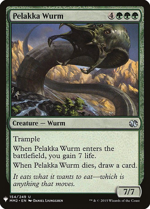 Pelakka Wurm [Mystery Booster #1290] (MM2-U)