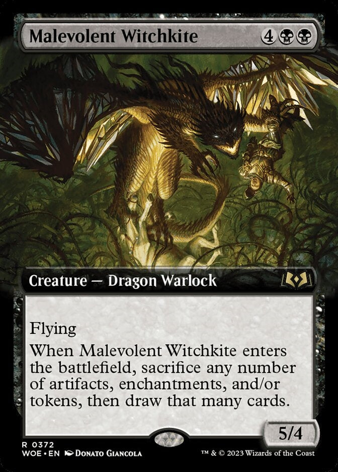 Malevolent Witchkite [#0372 Extended Art] (WOE-R)