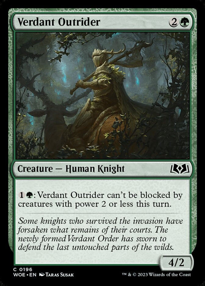 Verdant Outrider [#0196] (WOE-C)