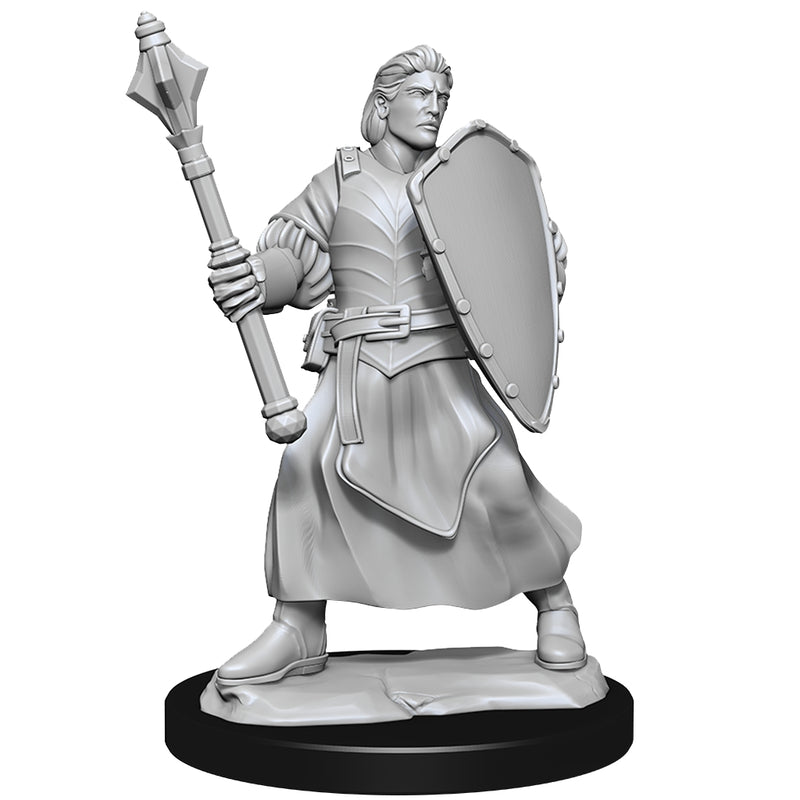 Critical Role: Unpainted Miniatures - Human Clovis Concord Cleric Male W1