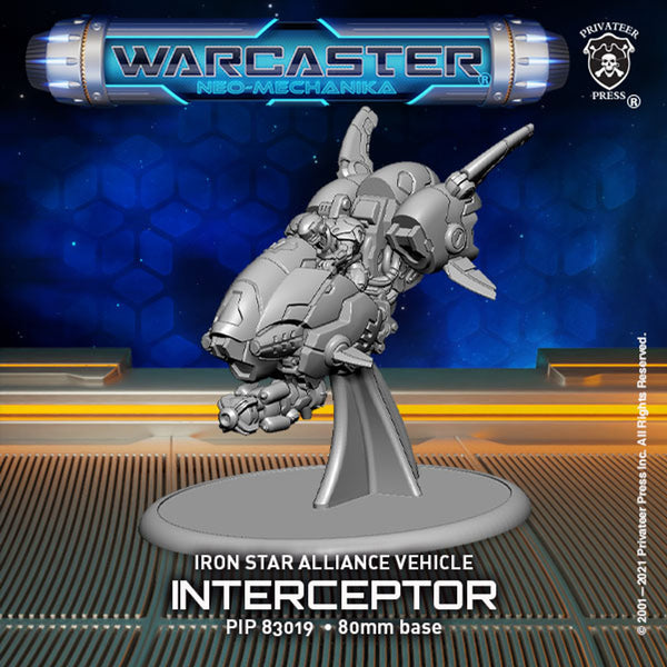 Warcaster: Iron Star Alliance Interceptor (metal/resin) (06.25.21)