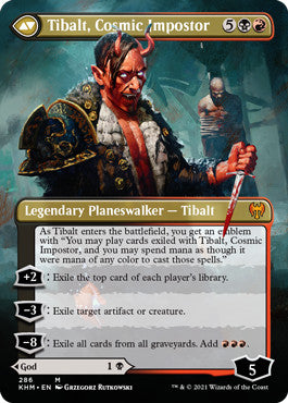 Valki, God of Lies // Tibalt, Cosmic Impostor [Borderless Planeswalkers #286] (KHM-M)