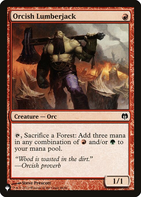 Orcish Lumberjack (DDL-C-LIST)