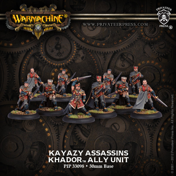 Warmachine: Khador - Kayazy Assassins, Ally Mercenaries Unit (10 Metal)